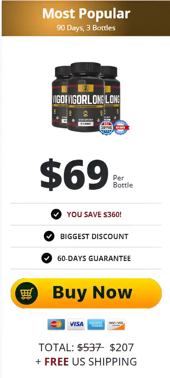 VigorLong 3 bottle pricing